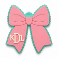 Personalized Velcro Yeti Bow Bag Patch
