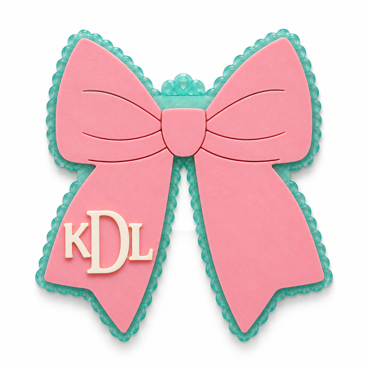 Personalized Velcro Yeti Bow Bag Patch