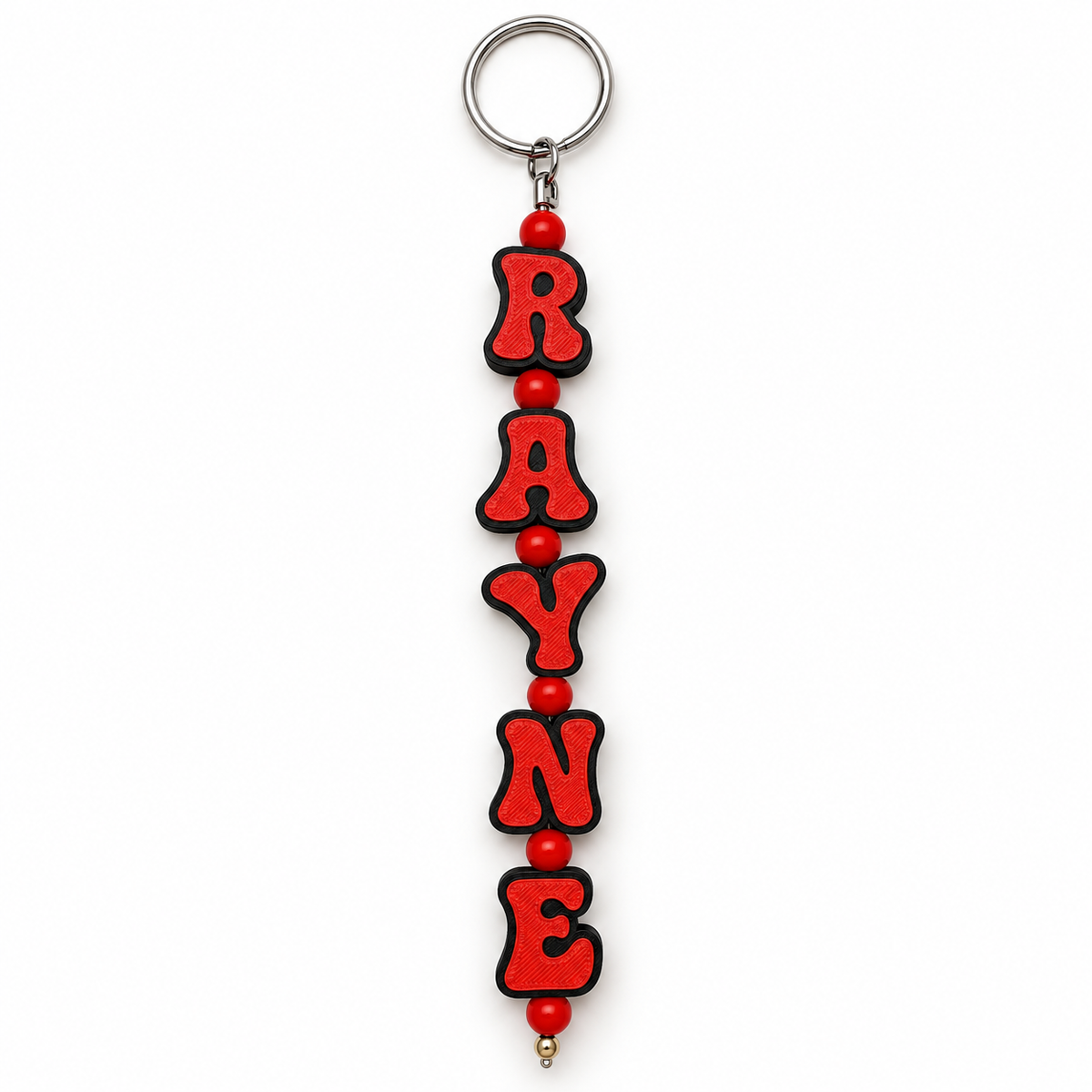70s Letters Personalized Name Keychain