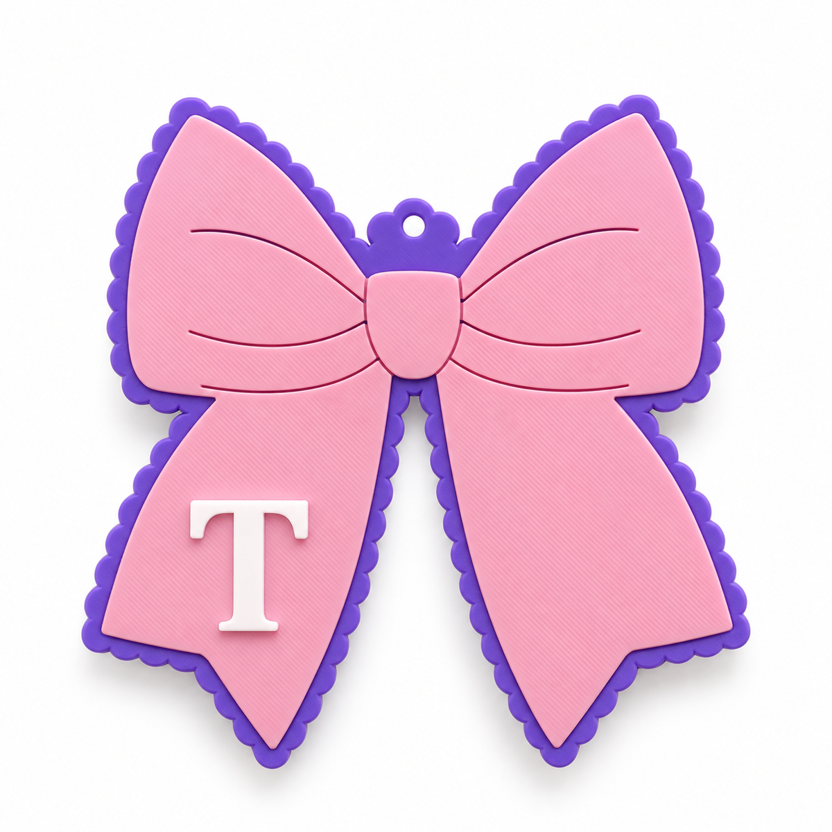 Personalized Velcro Yeti Bow Bag Patch